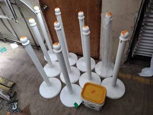 lot 141 image: Crowd Control Stanchions 10 poles 13 chains