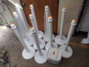 lot 145 image: Crowd Control Stanchions 10 poles 13 chains