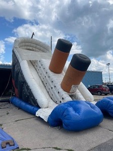 lot 55A image: Sinking Ship inflatable Dry Slide. Includes blower.