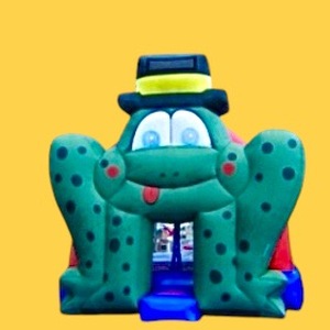 lot 46A image: Leap Frog Moonwalk 15 long  x 15 wide x 12 tall. Includes blower.