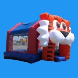 lot 44A image: Safari Land Moonwalk 15 long  x 15 tall x 12 tall. Includes blower.