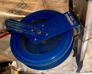 lot 63 image: Coxreels MPL-N-450 Heavy Duty Spring Rewind Hose Reel 12 ID, 50 hose capacity, 2500psi
