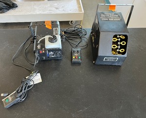 lot 19 image: Chauvet Hurricane 1100 Fog Machine with remote. Chauvet B-200 Bubble Machine.