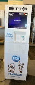 lot 35 image: Digital Centre Mini I-Go Photo Booth with Mitsubishi CP-D80DW rewindable printer