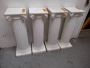 lot 167 image: (4) 32 white pillars