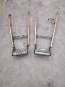 lot 192 image: (2) Wood Sod Lifterscutters. Sells for $399