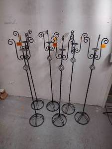 lot 216 image: 6 Wedding Candelabras