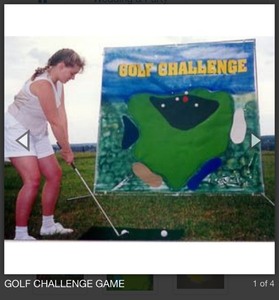 lot 226 image: Golf Challenge Game on 6 ft x 6 ft frame in case.