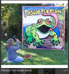 lot 230 image: Froggy Fly Fling Froggy Game on 6 x 6 backdrop in case