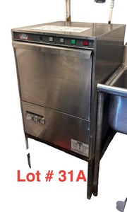 lot 31A image: CMA UC65E Stainless Steel Dishwasher