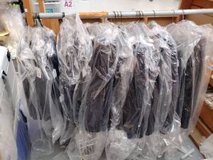 lot 251 image: Black cloth tablecloths and skirts