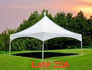 lot 22A image: 20 x 20 Frame Party Canopy. Total Area 400 sq. ft.  Peak Marquee Canopies easy to setuptake down