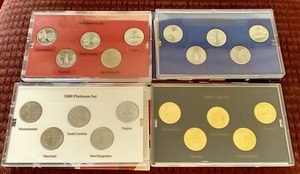 (4) 2000 State Quarter Sets