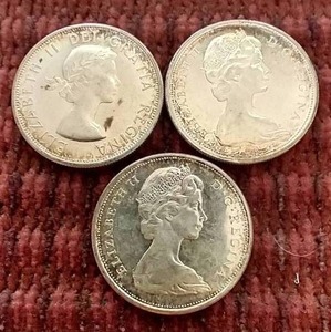 (3) Canada Silver 50 Cent Pieces