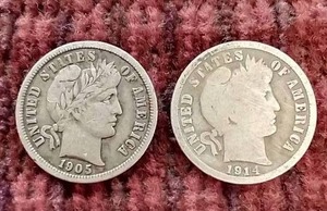 (2) Barber Dimes