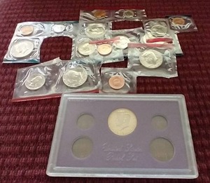 Several Partial UncirculatedProof Coins