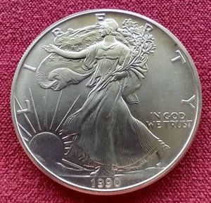 1990 American 1 Oz. Silver Eagle