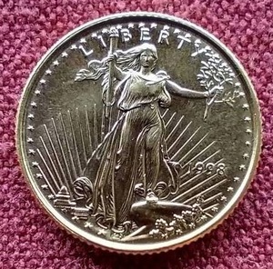1998 110th Oz. Gold $5 Coin