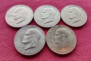 (5) Eisenhower Dollars