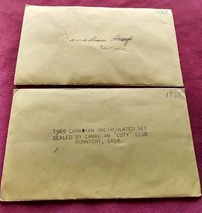 (2) 1969 Canadian Uncirculated Sets - Official & COTY