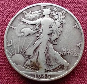 1945-S Walking Liberty Half Dollar