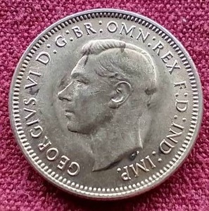 1944 Australia Silver Shilling Coin