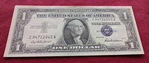 Crisp 1957 Silver Certificate $1 Note