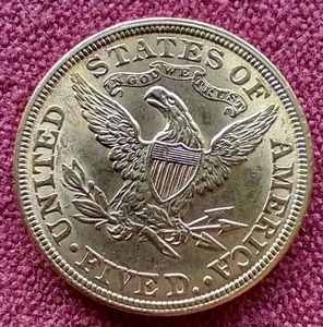 Beautiful 1897 Liberty Head Gold $5 Coin