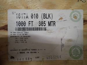 Spool of Belden Wire  See label in photos&nbsp&nbsp New in plastic