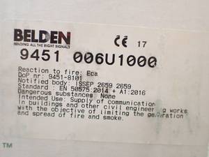 Spool of Belkin Wire  See label in photos&nbsp