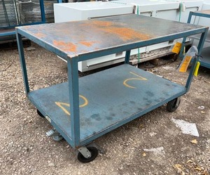 lot 4119 image: 48x30 Metal Utility Cart