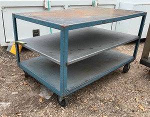 lot 4120 image: 48x30 Metal Utility Cart