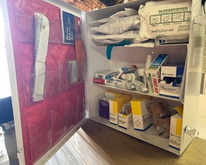 lot 9230 image: First Aid Cabinet