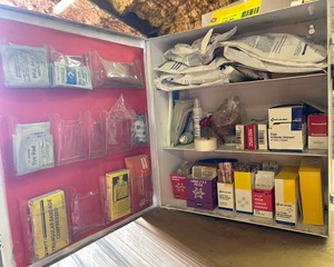 lot 9241 image: First Aid Cabinet