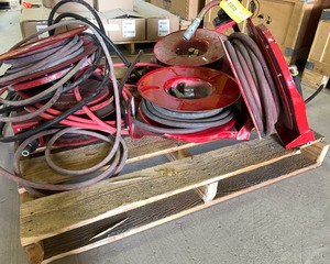lot 7206 image: Pallet of Air Hose Reels