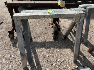 lot 9175 image: One Set of Aluminum Sawhorses