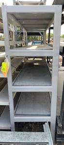 lot 5271 image: Steel Framed Shelving Unit