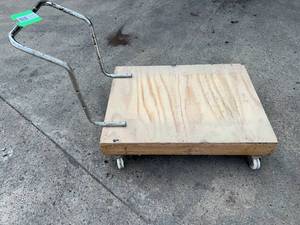 lot 10194 image: Wooden Shop Dolly (Clear Lake)