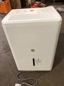 lot 29 image: GE 35 pt. Dehumidifier with Smart Dry for Bedroom, Basement or Very Damp Rooms up to 3000 sq. ft. in White Customer Returns See Pictures