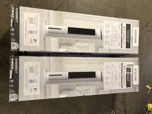 lot 37 image: Lot of Vissani 1 Gal. 210 CFM 3-Speed Digital Tower Portable Evaporative Cooler with Remote Control Up to 215 sq. ft.  Customer Returns See Pictures