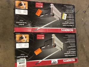 lot 45 image: Lot of ROBERTS 13 in. Multi-Floor Cutter with 0 to 45 Degree Miter Guide and 28-12 in. Handle    Customer Returns See Pictures