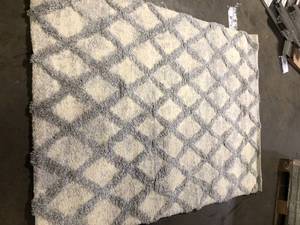 lot 2 image: Bazaar IvoryGray Everton 5 ft. 3 in. x 7 ft. Area Rug  Customer Returns See Pictures
