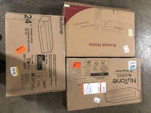 lot 39 image: Lot of Assorted Range Hoods  Various Models and Conditions Customer Returns See Pictures