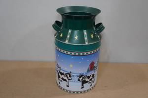 lot 30 image: Metal Milk Container