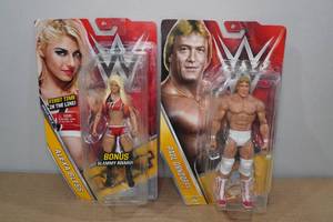 lot 101 image: 2 Vintage WWE Action Figures - Alexa Bliss, Paul Orndorff