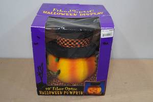 lot 126 image: 10 Fiber Optic Halloween Pumpkin