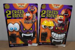 lot 131 image: 2 2-Packs of Crazy Faces for Pumpkins