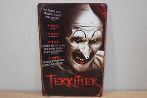 lot 141 image: Metal Halloween Sign -Terrifier