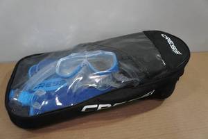 lot 159 image: Cressi Adult Palau Fin Snorkel Set -Fin Size LXL, Blue