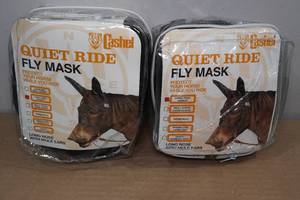 lot 176 image: 2 Cashel Quiet Ride Fly Masks -Large PonyDonkey